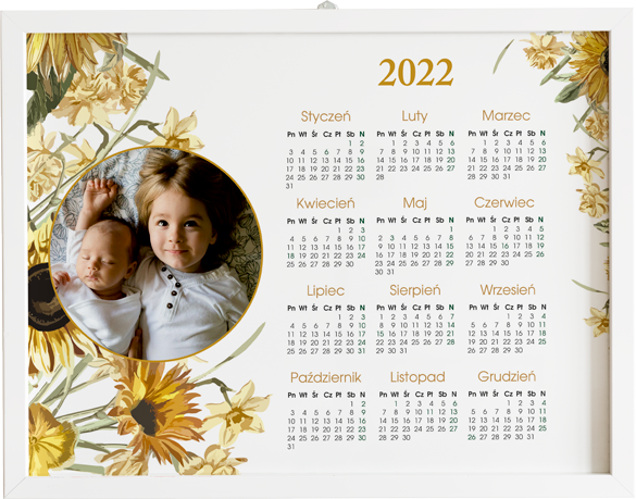 Prezent na dzień babci i dziadka – kalendarz Sunflower